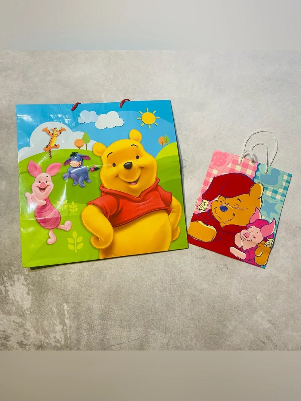 Winnie The Pooh Gift Bag Lot Of 2